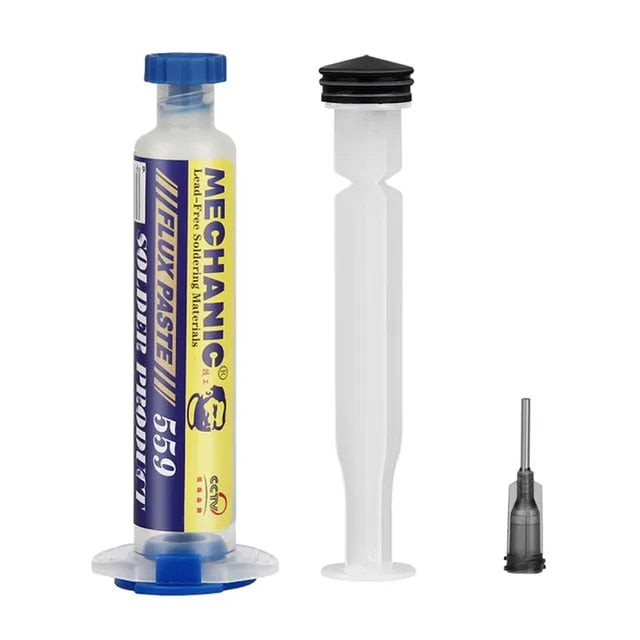 Mechanic: 10cc Lead-Free No-Clean Solder Flux Paste Syringe