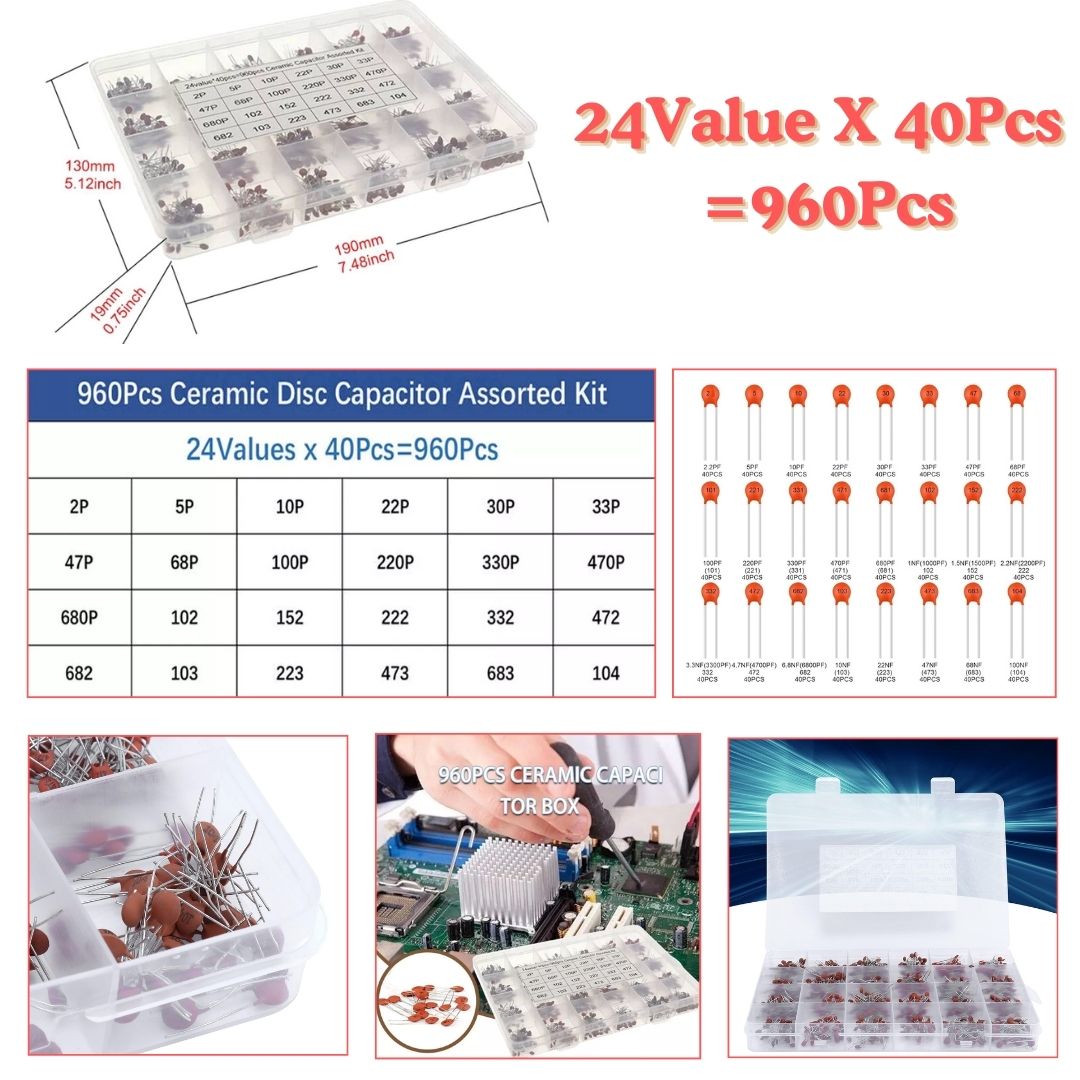 Ceramic Disc Capacitor Assorted Kit