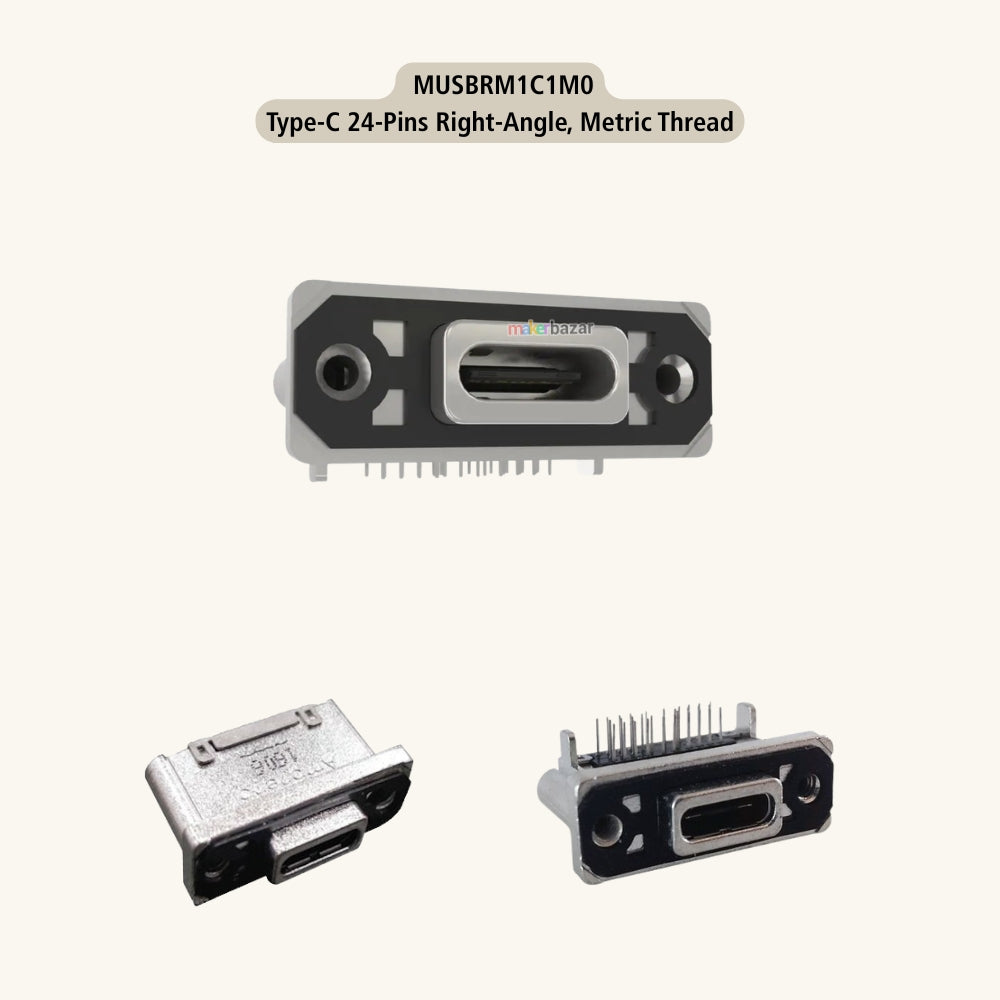 Amphenol MUSBR Rugged USB Connectors Through-Hole | Makerbazar
