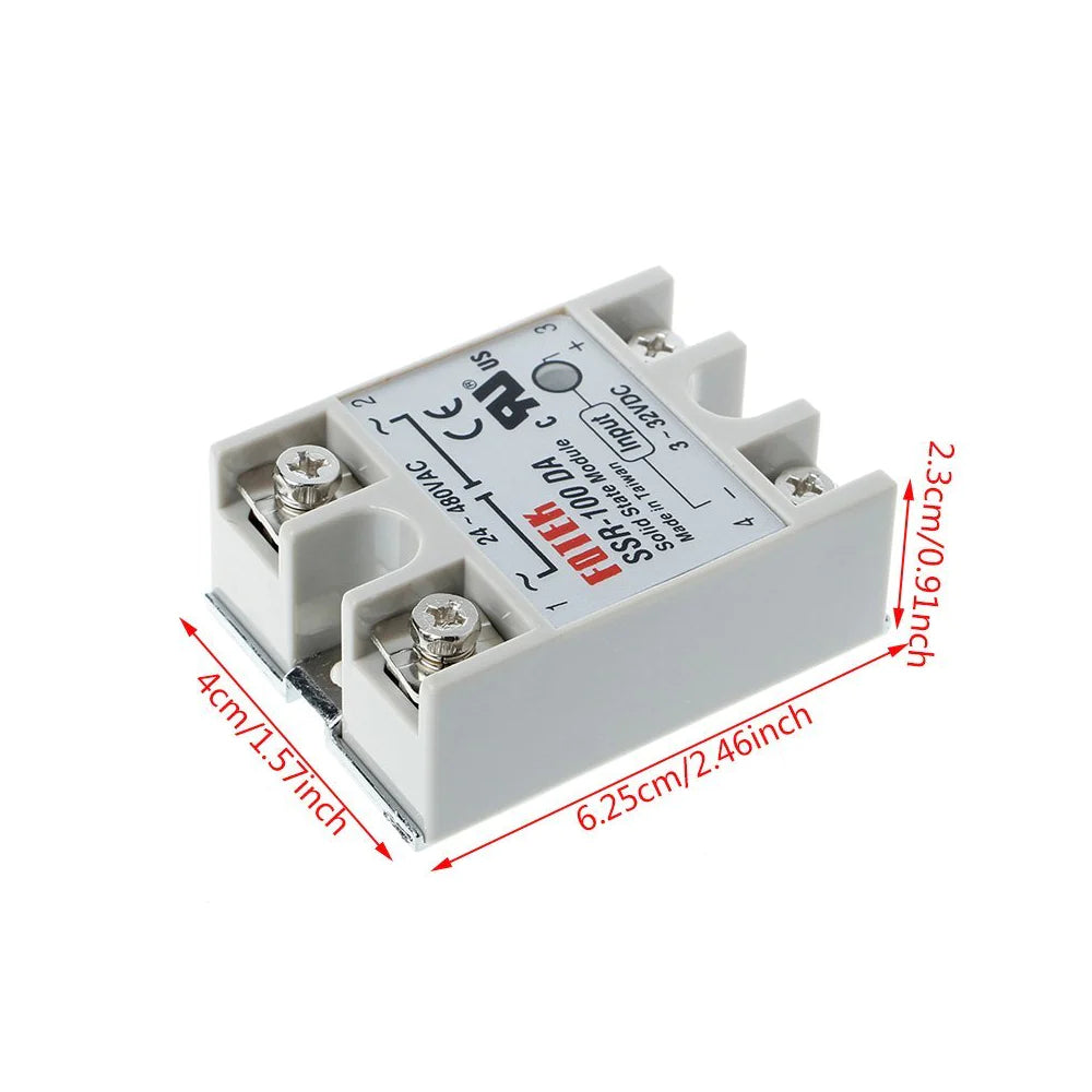 Solid State Relay SSR-10DA 3-32 VDC to 24-380/480VAC 10A