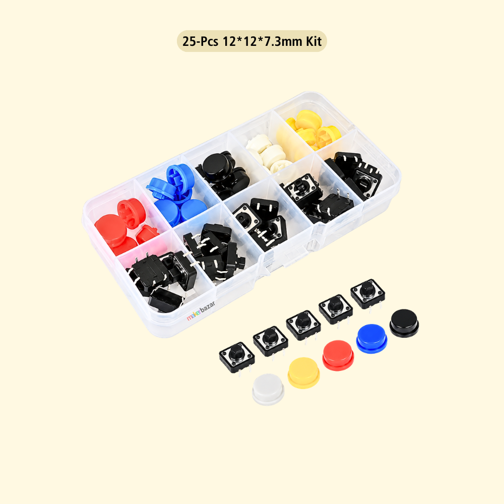 Tactile Switch Push Button Assorted Kit