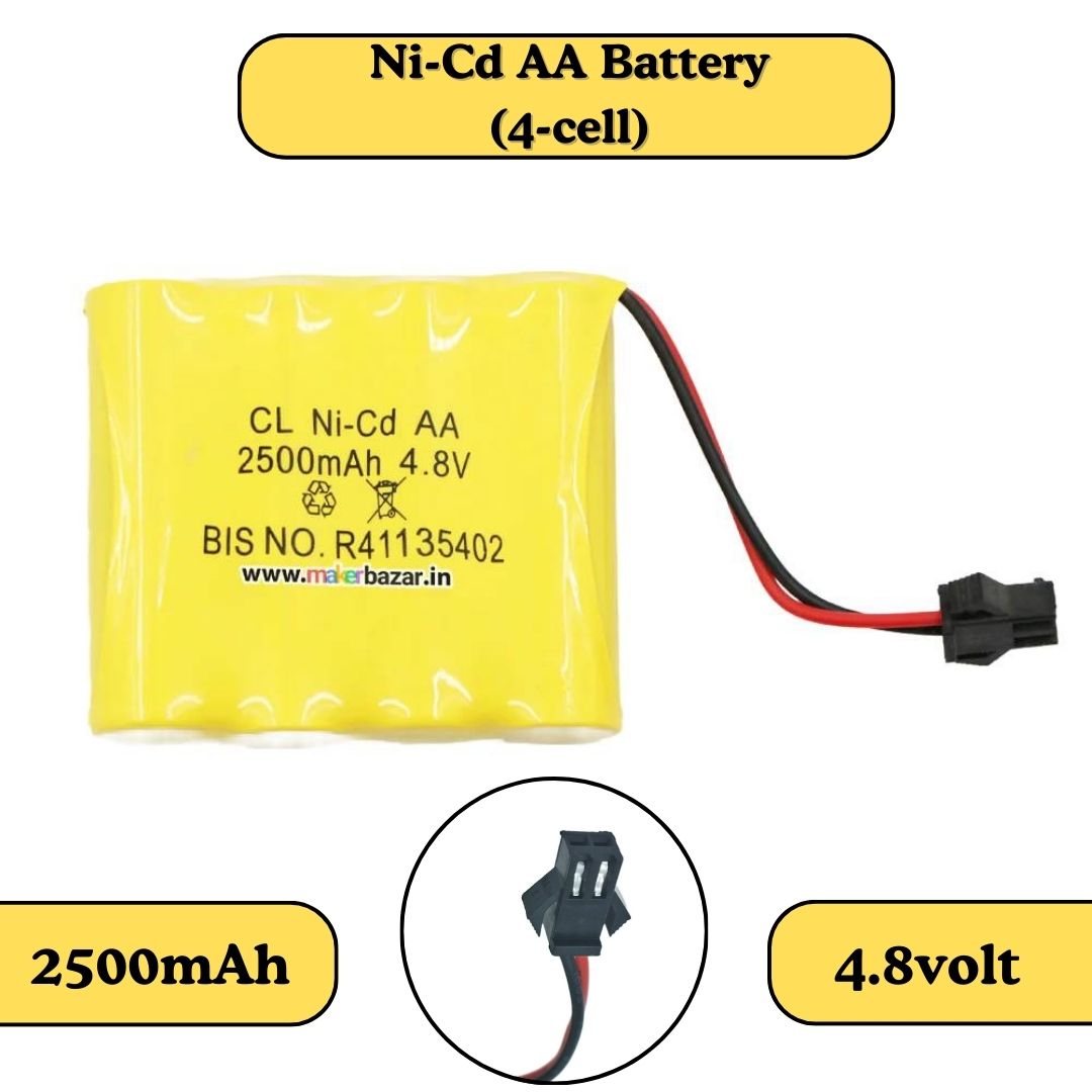 Ni-Cd Rechargeable AA Cells Battery Pack