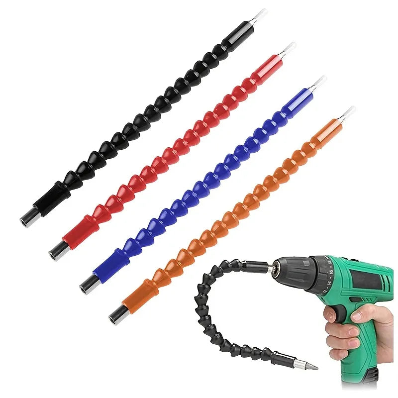 [Type 2] Flexible Drill Bit Extension Shaft with Screwdriver Bits & Socket Set