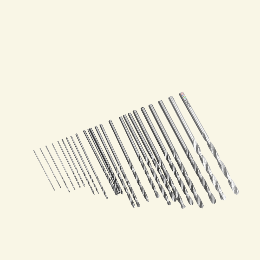 25Pcs Micro Drill Bits 0.5–3mm for PCB, Jewelry & DIY Work