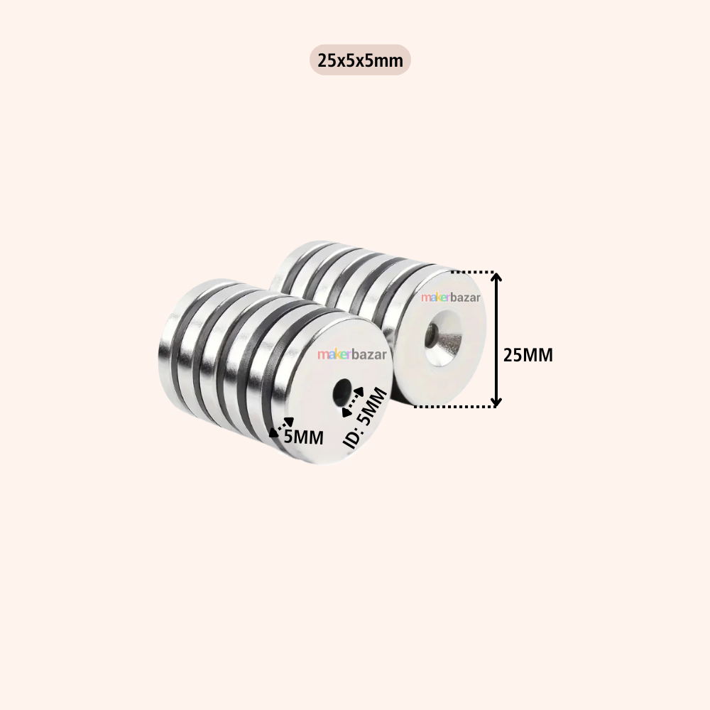 Neodymium Channel Countersunk Ring Magnet for Mounting