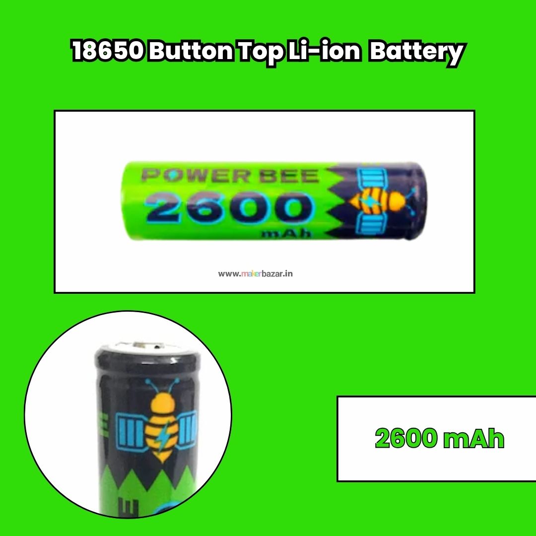 PowerBee: 3.7V 18650 Cell Li-ion Rechargeable Battery