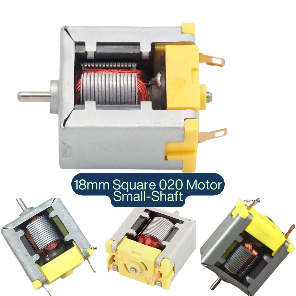 Micro 18mm Square Bare 020 Motor DC 1.5V 3V 6V High Speed Toy Car Motor