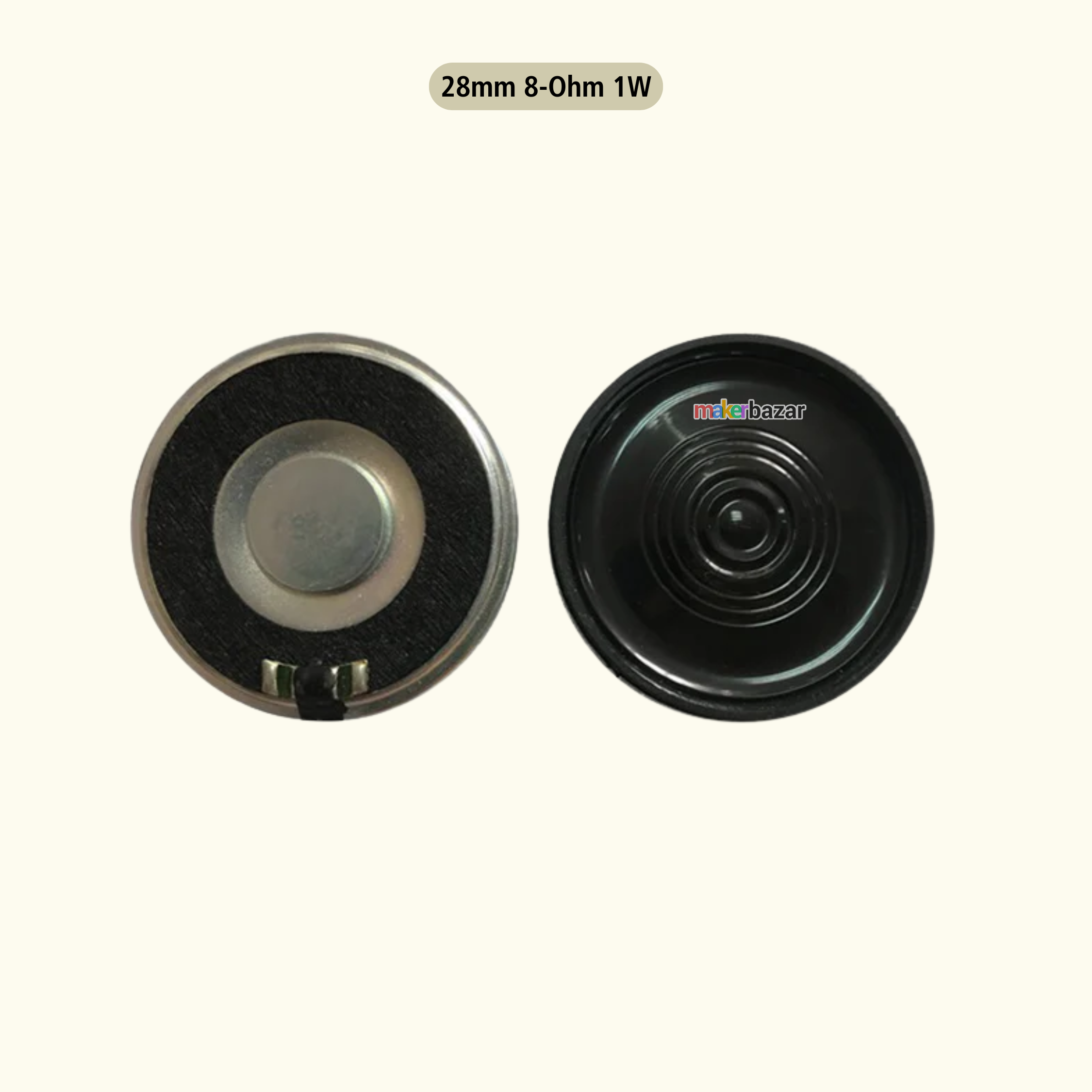 Metal Shell Mini Internal Magnet Toy Speaker