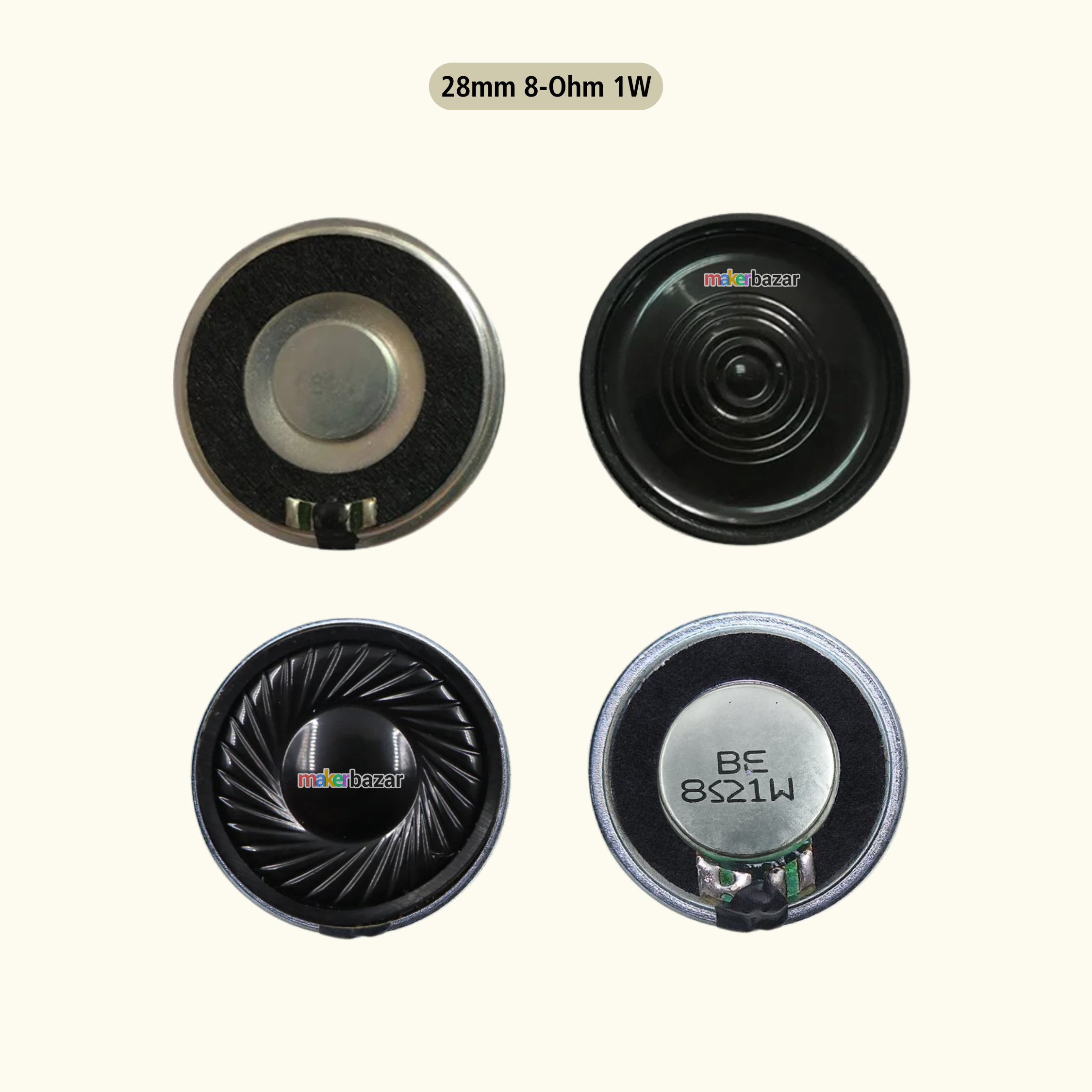 Metal Shell Mini Internal Magnet Toy Speaker