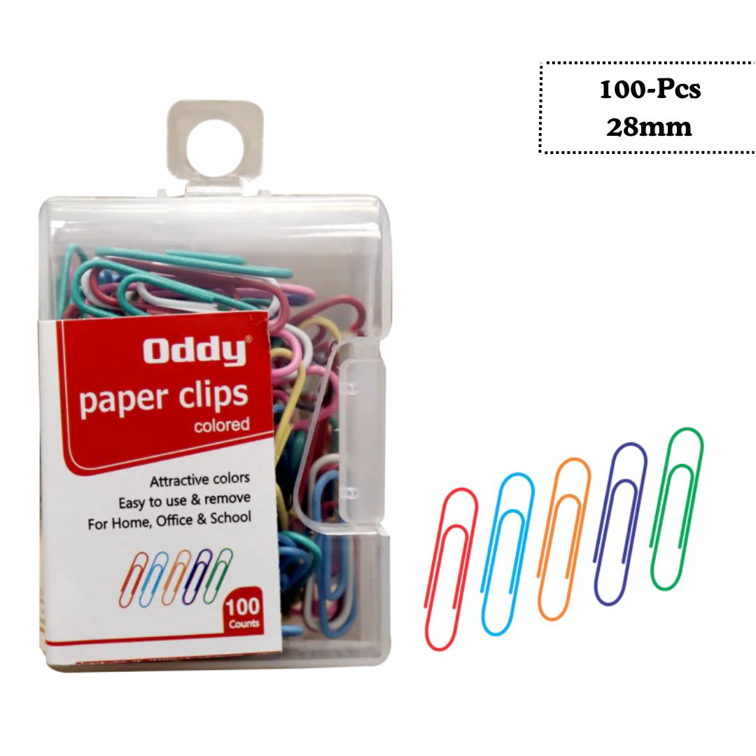 Oddy: Multi-Colored Vinyl Coated Paper Clip