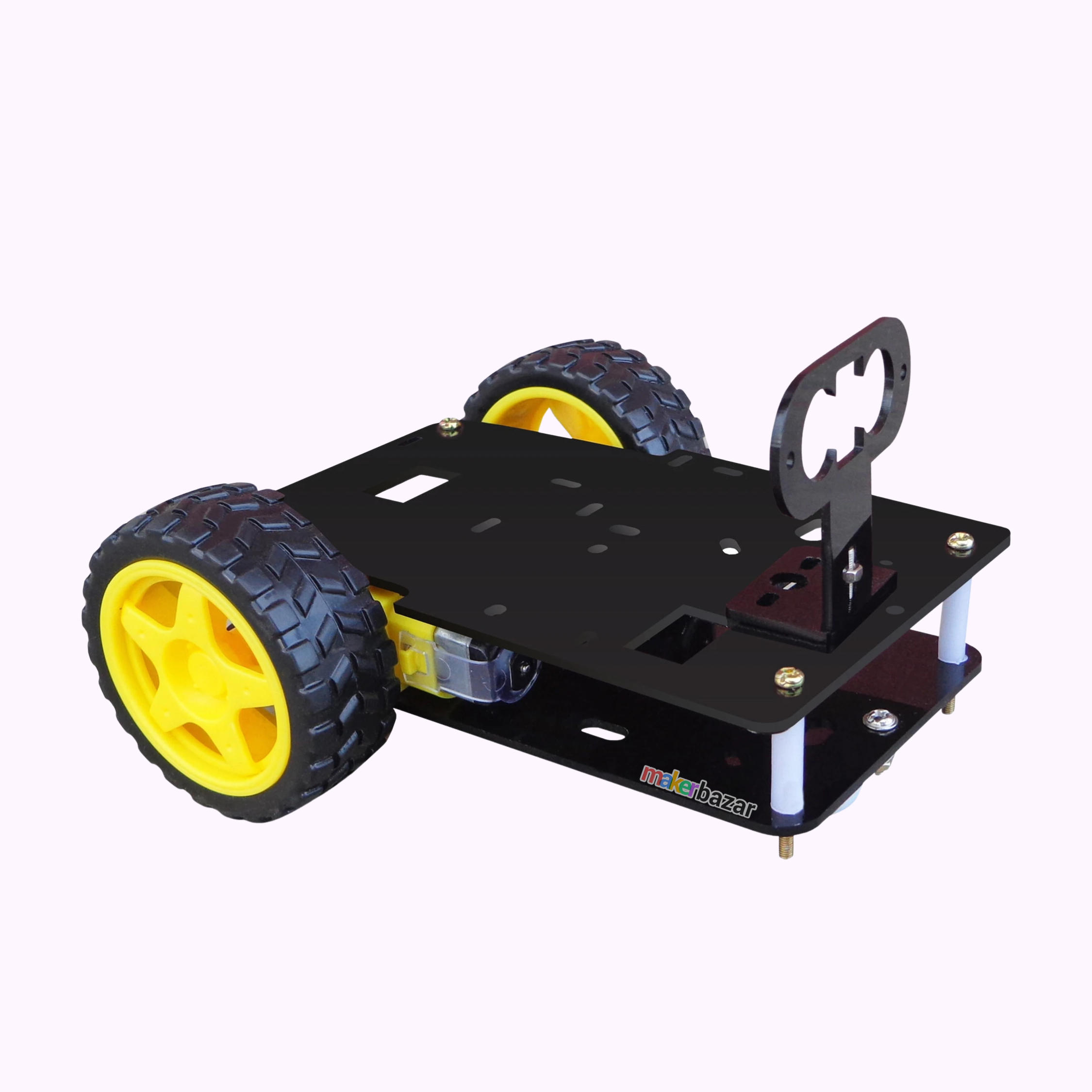 2WD Robotics Chassis Kit Double-Layer for DIY Robot Projects