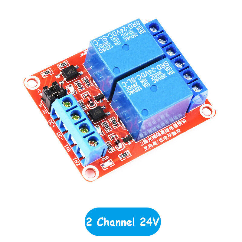 Red Relay Module Top Red Relay Board Module with High/Low Level Trigger Optocoupler