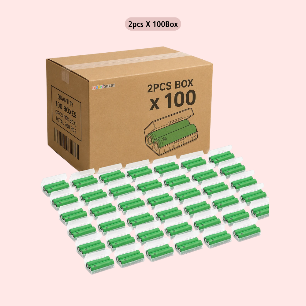 Sony US18650 3.7V Li-ion Rechargeable Battery Cell with Plastic Box