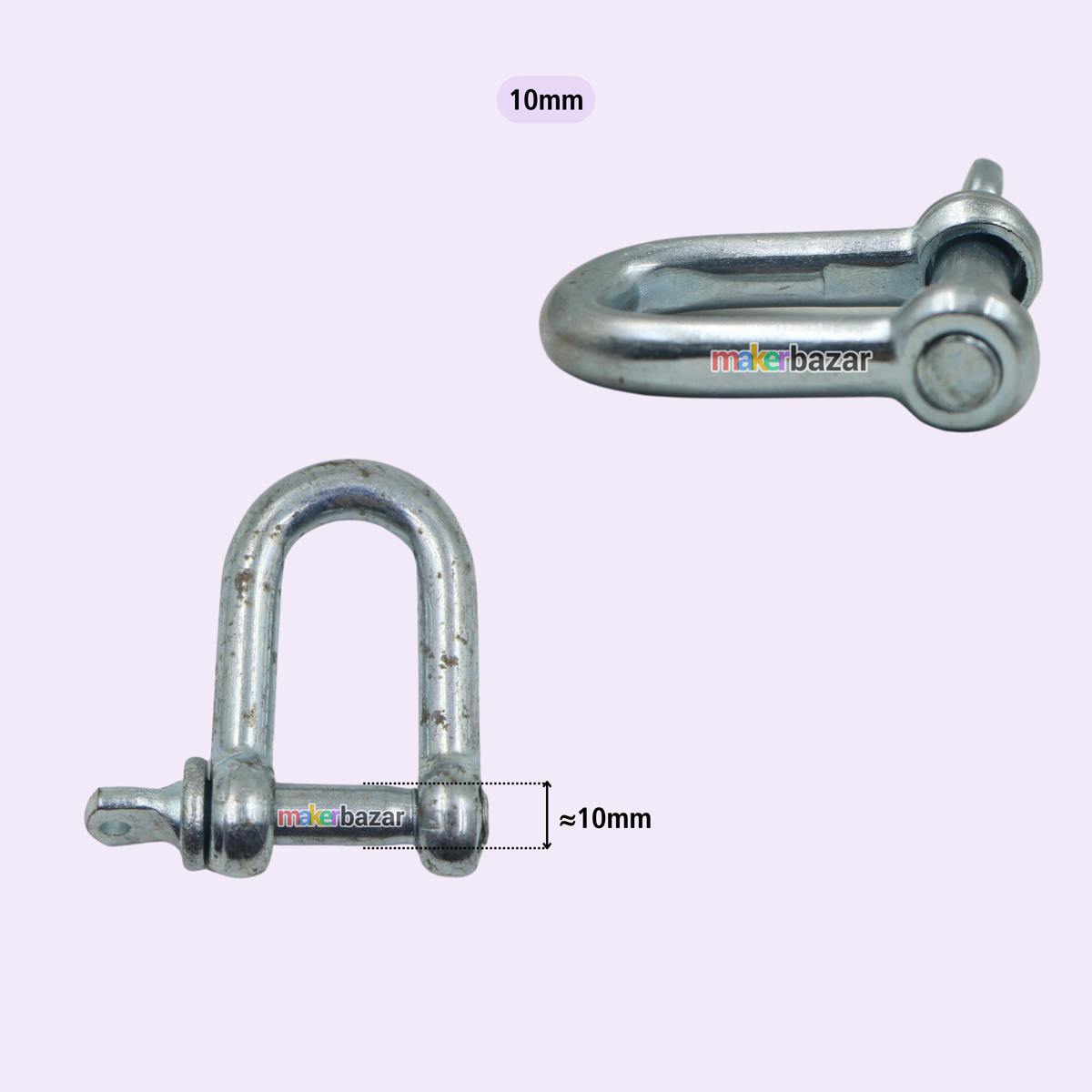 Galvanized Mild Steel Dee Shackle Screw-Pin