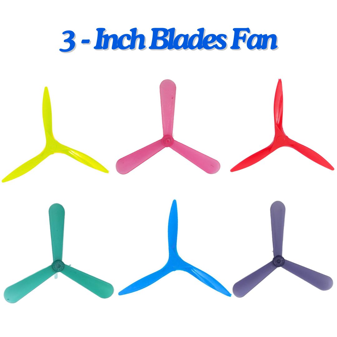 3-Inch Blades 3-Wings Toy Fan for DC Motor