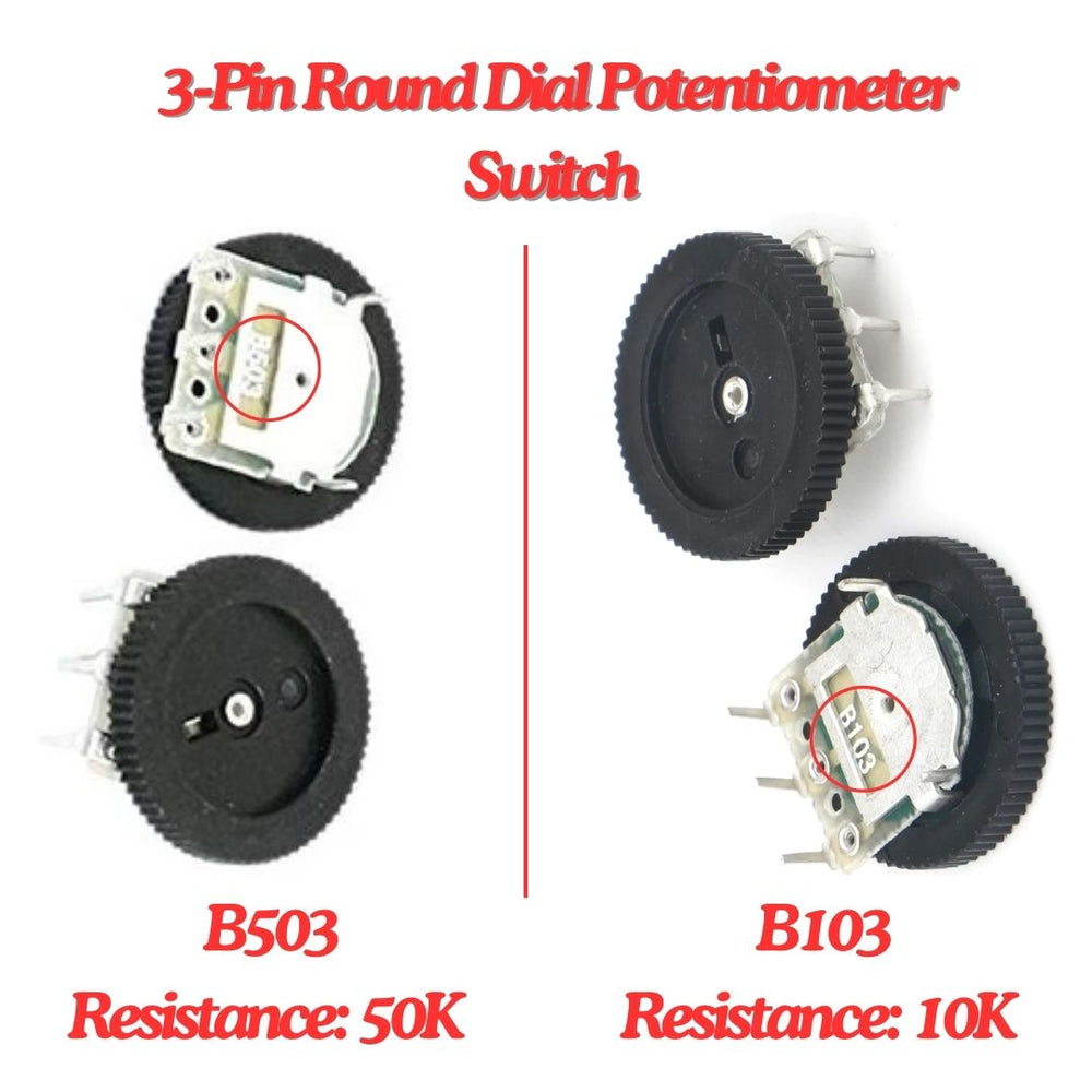 Buy 10K/50K Rotary Volume Control Switch | Makerbazar