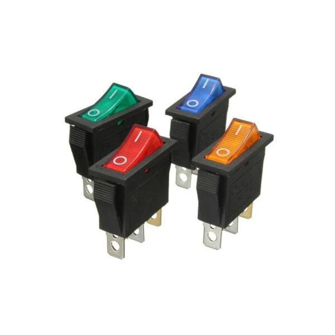 Buy KCD3 SPST ON-OFF 3 Leg Rocker Switch | Makerbazar