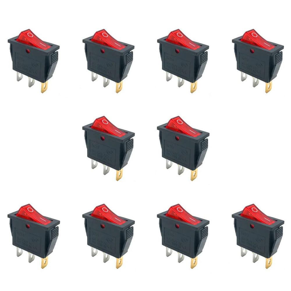 Buy KCD3 SPST ON-OFF 3 Leg Rocker Switch | Makerbazar