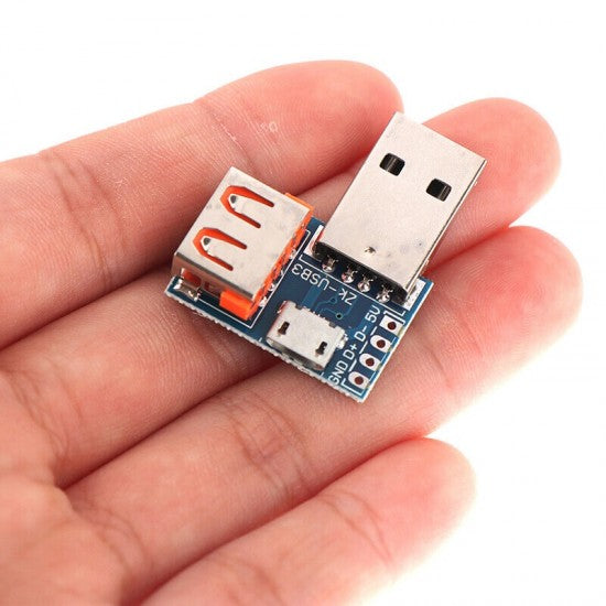 XY-USB Adapter Board Male to Female Micro-USB/Type-C/USB-A