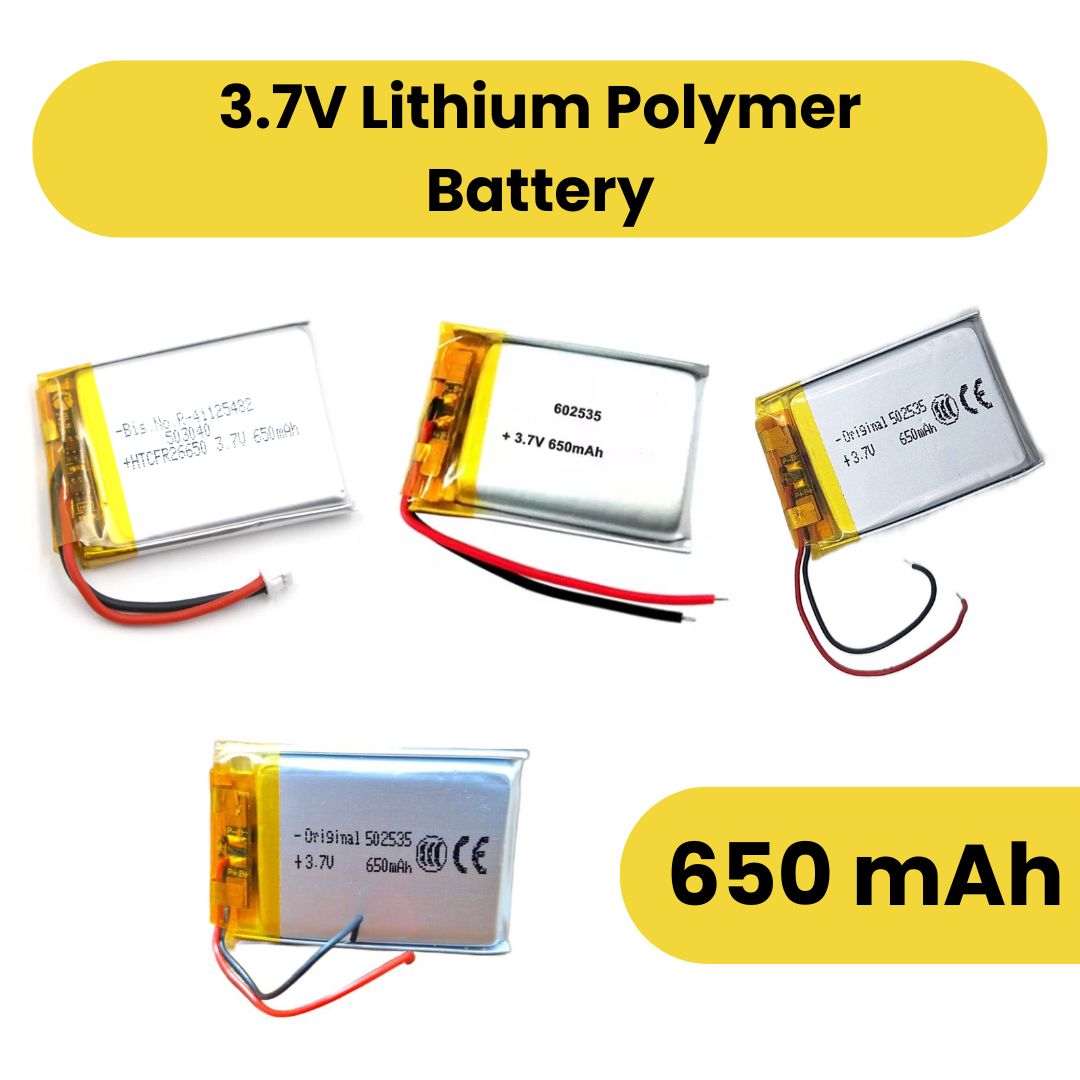 Generic: 3.7V 650mAh Lithium Polymer Battery