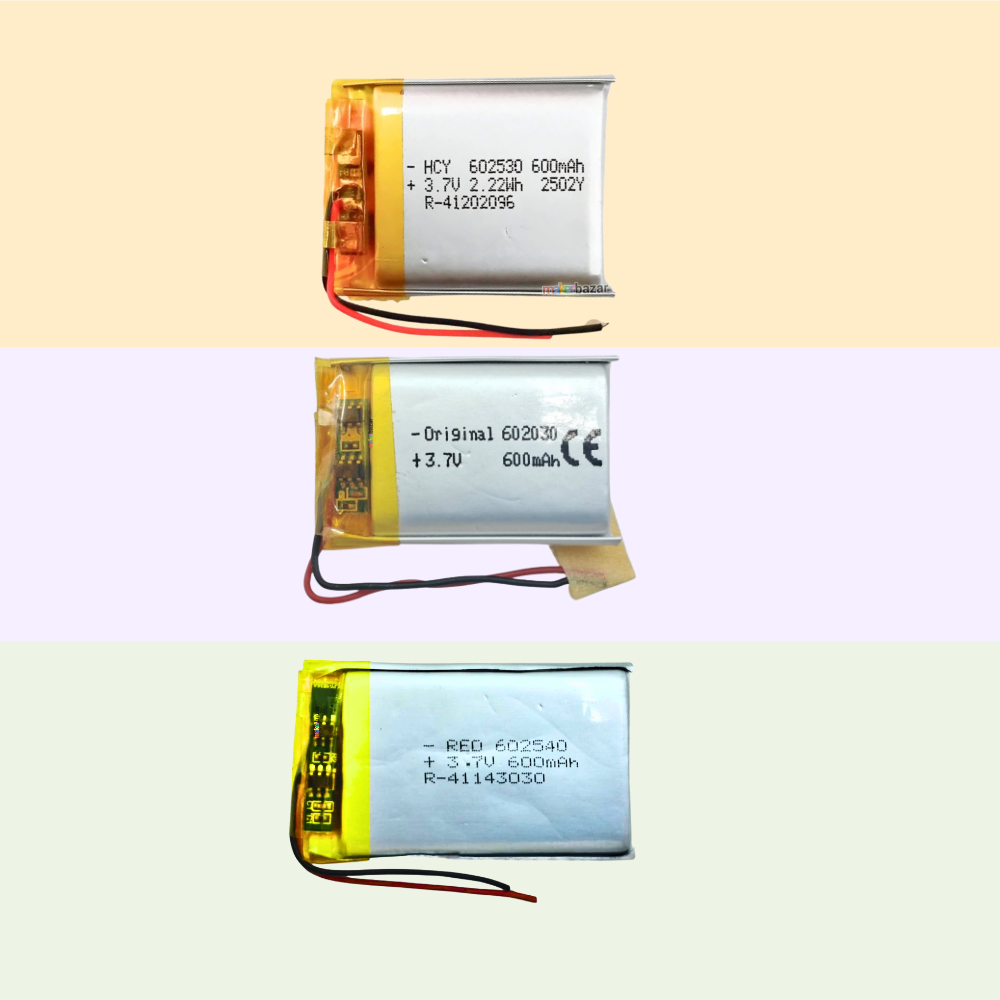 Generic: 3.7V 600mAh Lithium Polymer Battery