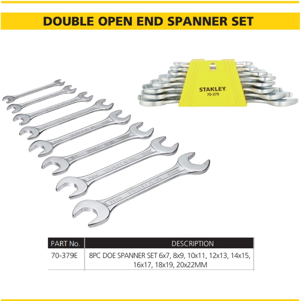Stanley Double Open End Spanner Sets