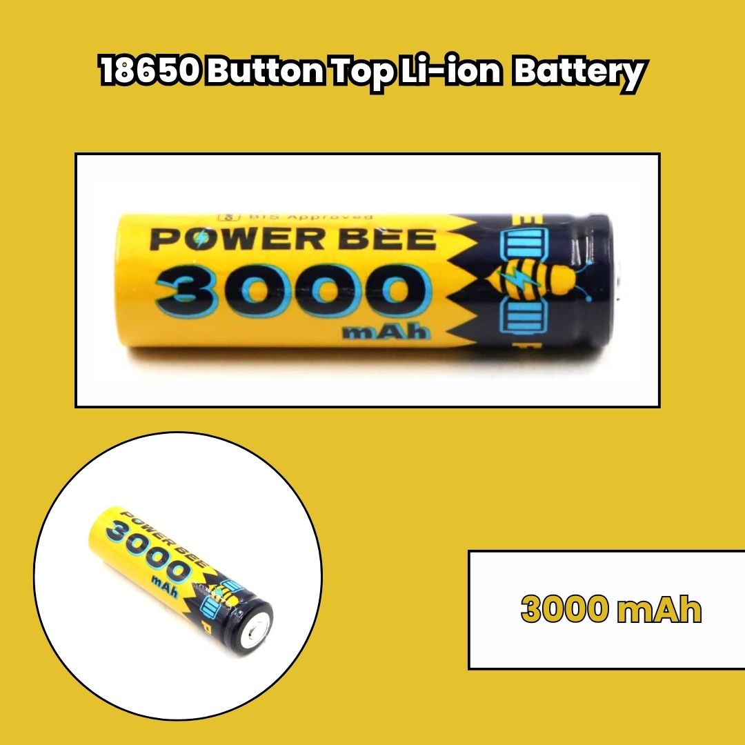 PowerBee: 3.7V 18650 Cell Li-ion Rechargeable Battery