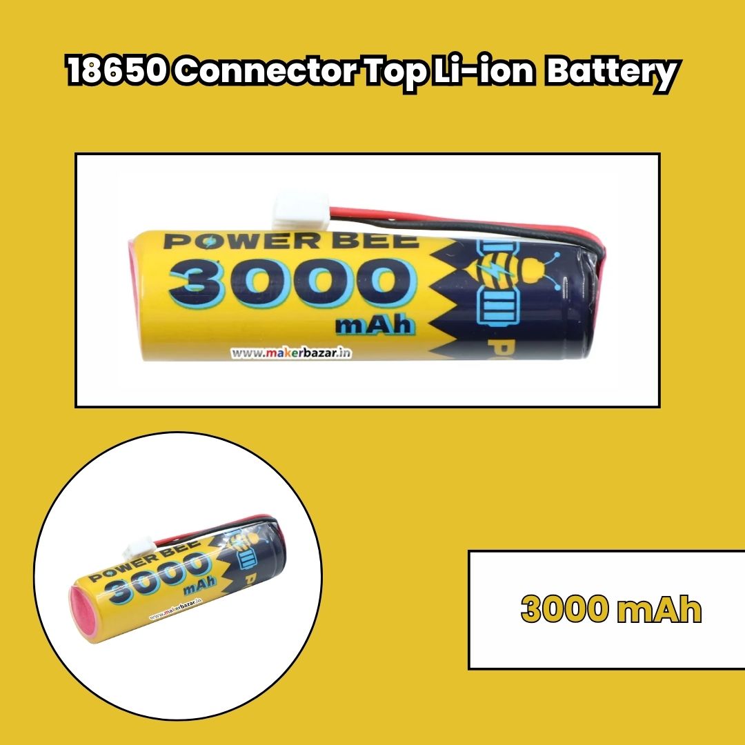 PowerBee: 3.7V 18650 Cell Li-ion Rechargeable Battery