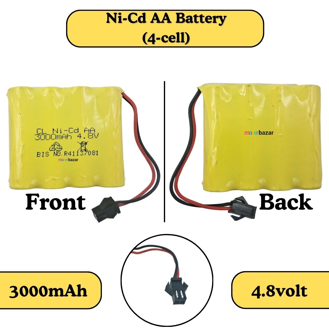 Ni-Cd Rechargeable AA Cells Battery Pack