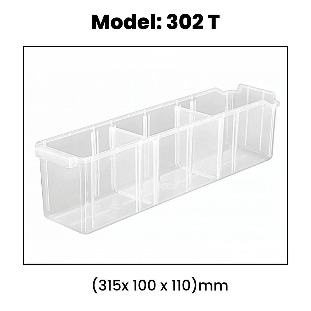 Transparent Panda Shelf Bins | Elegant & Versatile Storage Solutions