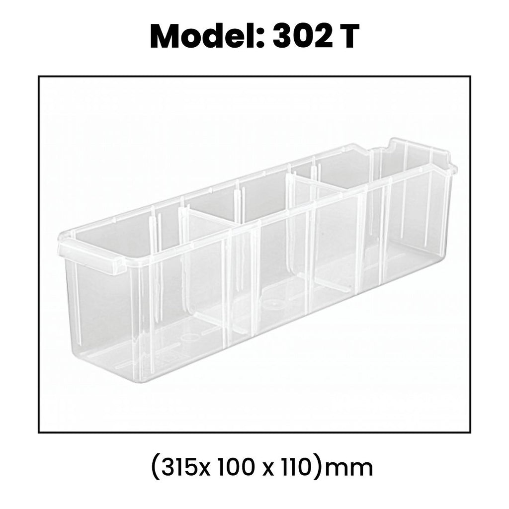 Transparent Panda Shelf Bins | Elegant & Versatile Storage Solutions