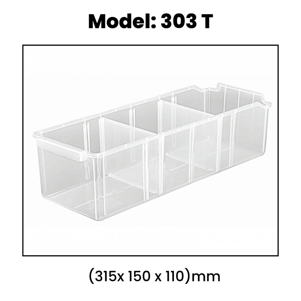 Transparent Panda Shelf Bins | Elegant & Versatile Storage Solutions