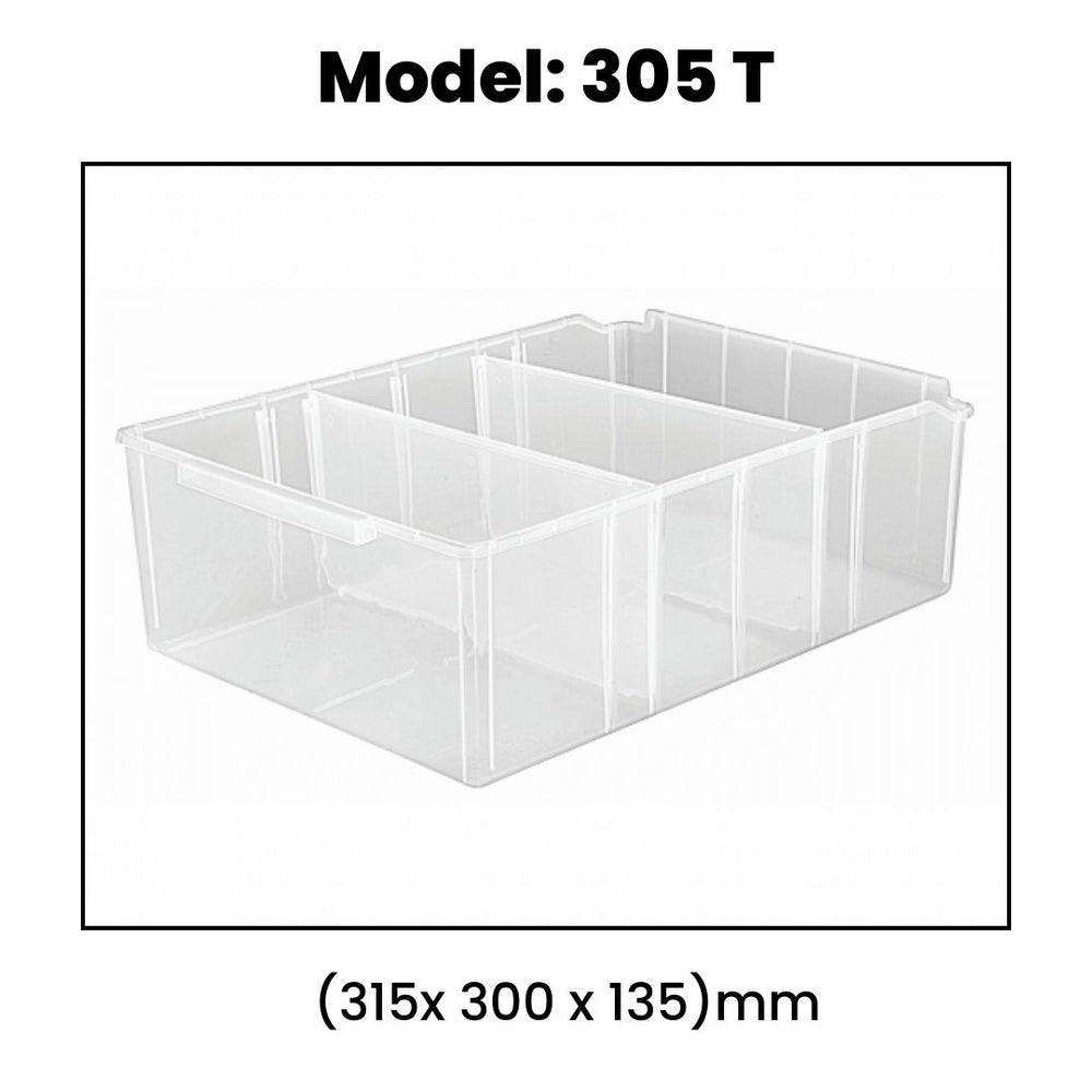 Transparent Panda Shelf Bins | Elegant & Versatile Storage Solutions