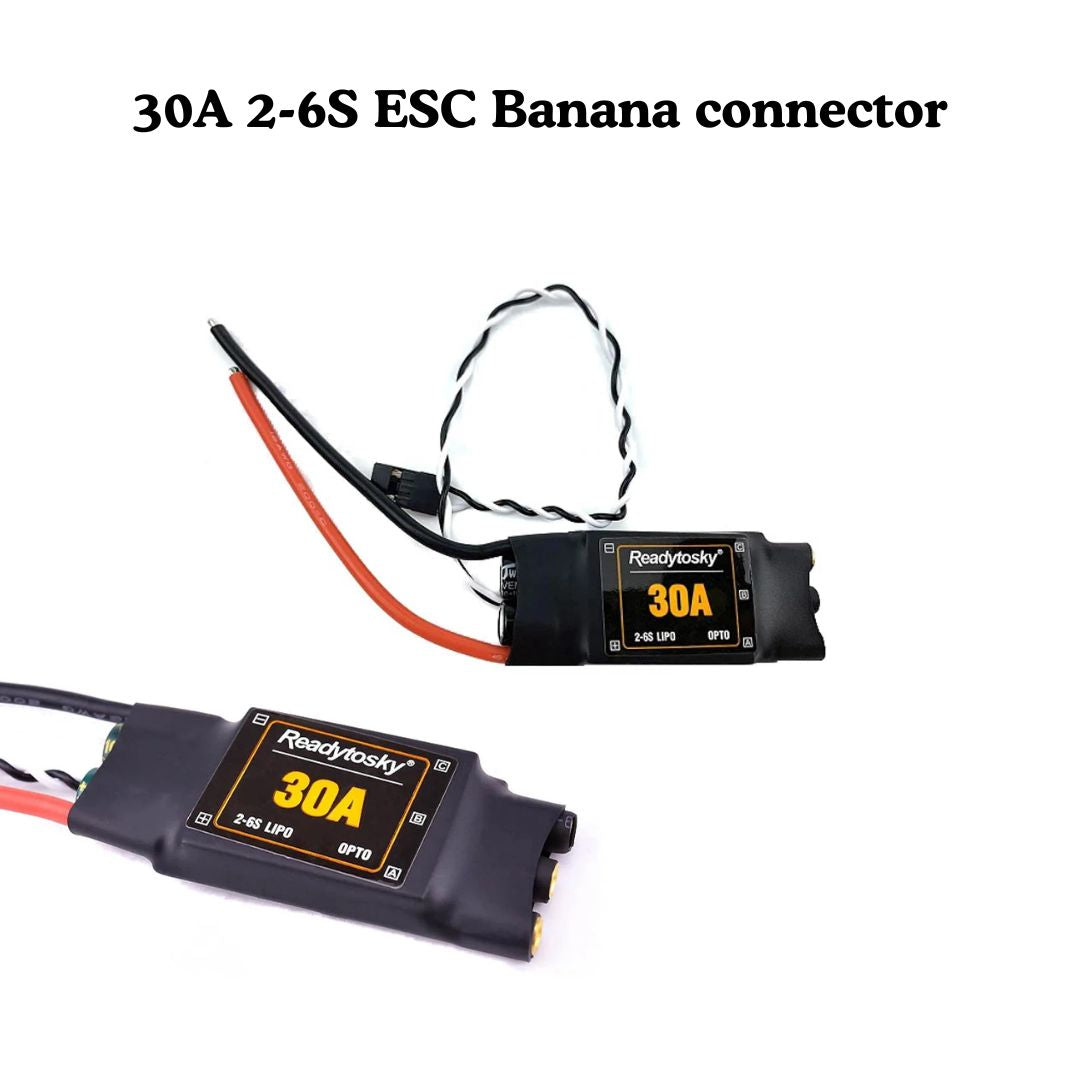 VGEBY 30A ESC Für Quadcopter & Drohnen – Elektronischer Drehzahlregler, Simonk-Firmware, Für 2-3S LiPo, Max. 30A Dauerstrom