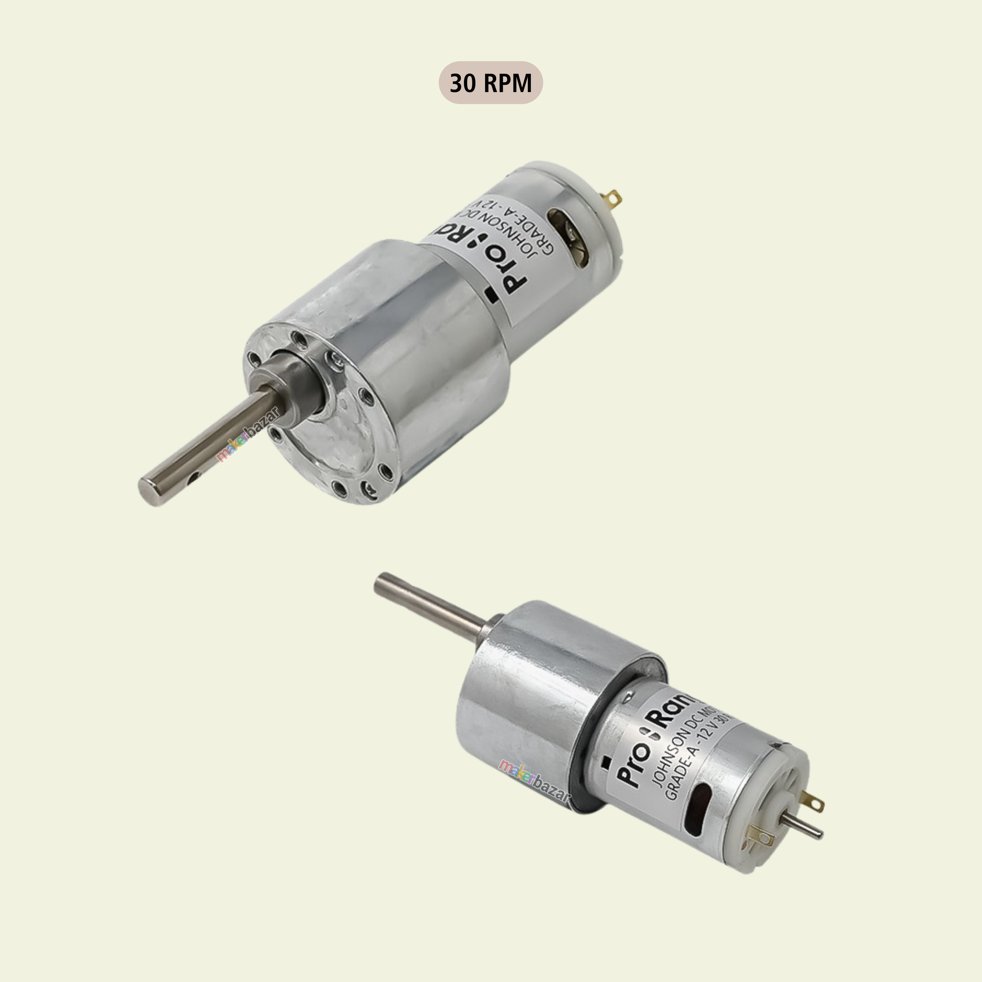 Pro-Range 12V Johnson Geared DC Motor Encoder Compatible Grade A Quality