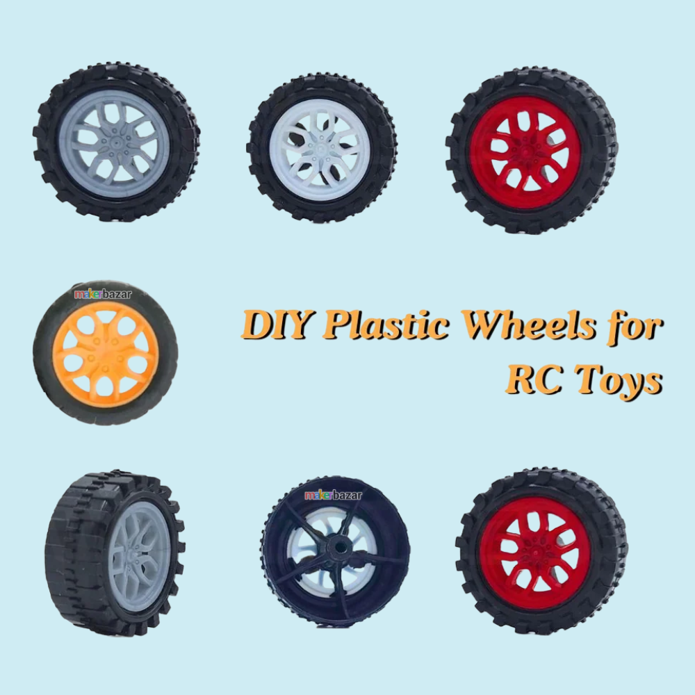 30x11mm DIY Plastic Wheels for 2mm Shaft RC Toys Motor