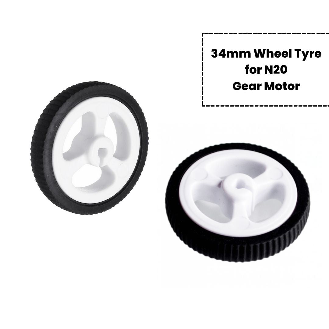 Rubber Wheel Tyre for N20 Gear Motor