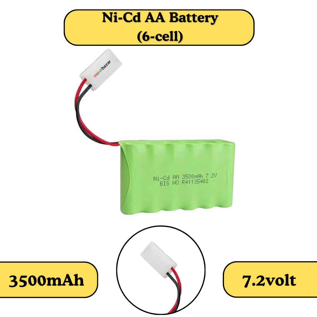 Ni-Cd Rechargeable AA Cells Battery Pack