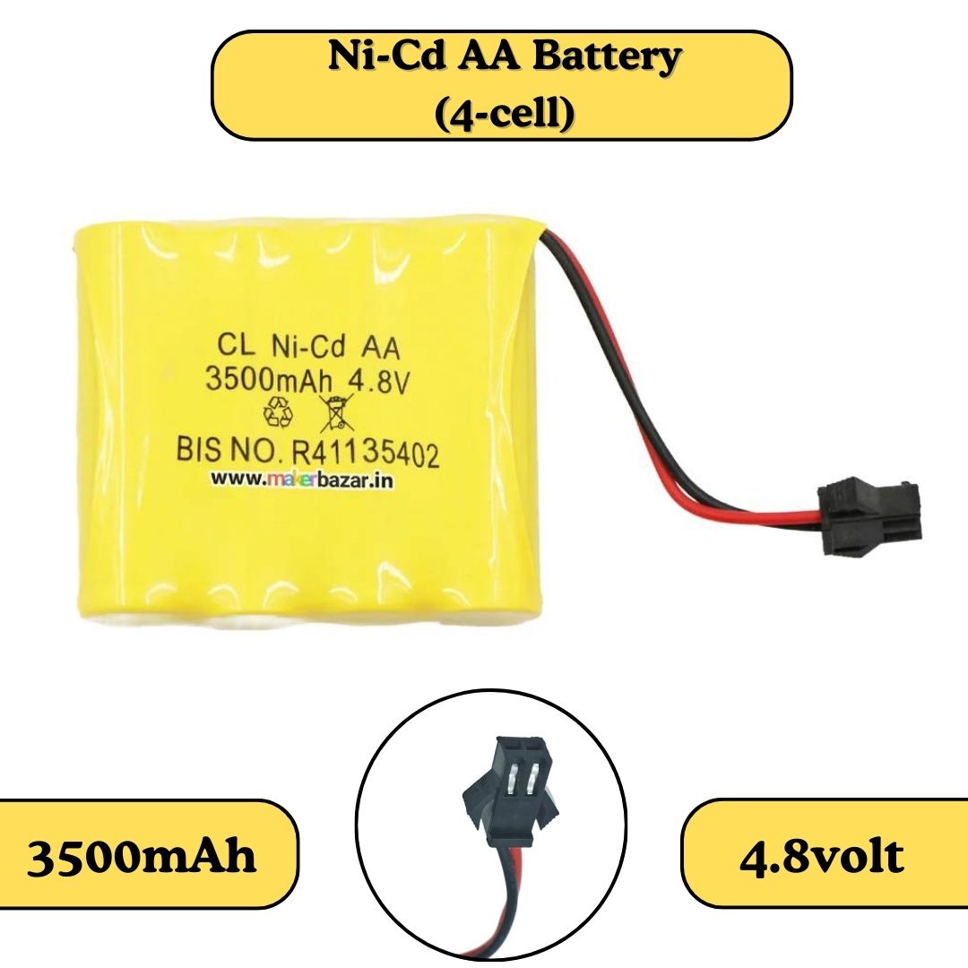 Ni-Cd Rechargeable AA Cells Battery Pack