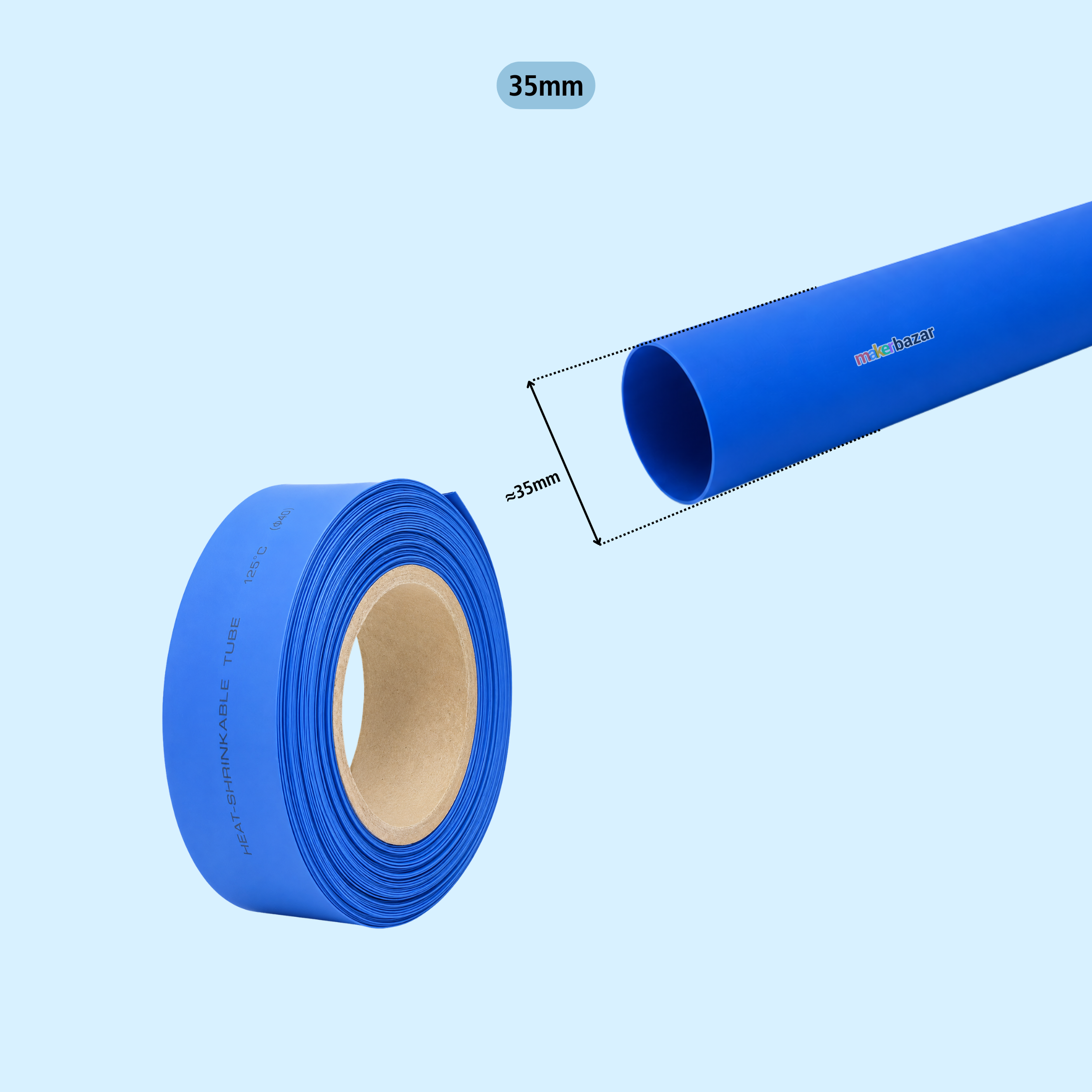 Blue Heat Shrink Sleeve Tube For Wire Protection