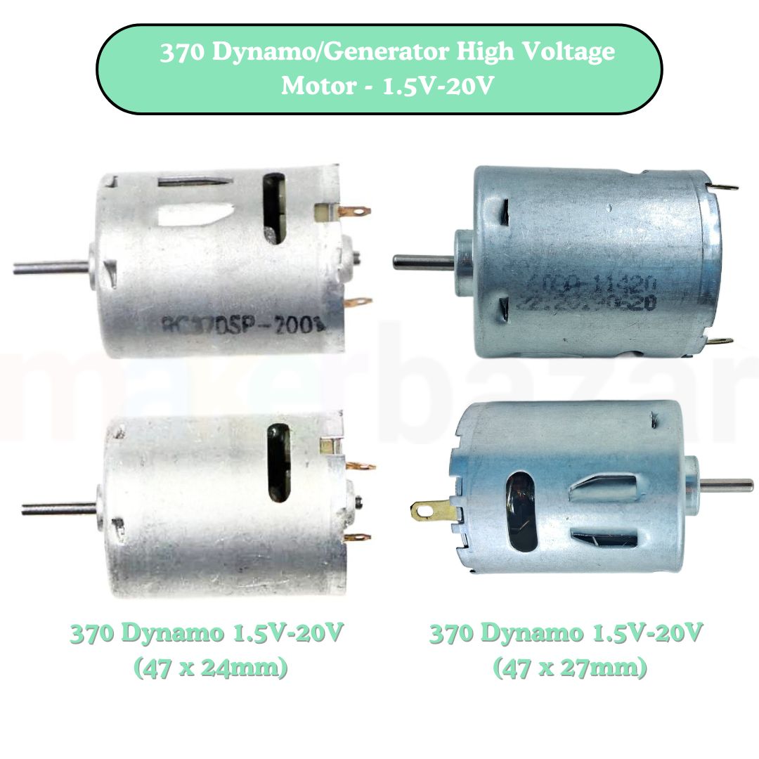 370 Dynamo/Generator High Voltage Motor - 1.5V-20V