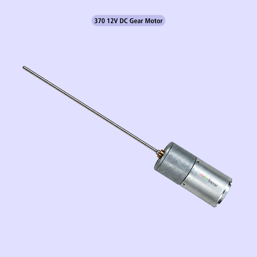 370 12V DC Micro Low Speed Gear Motor with Long Shaft