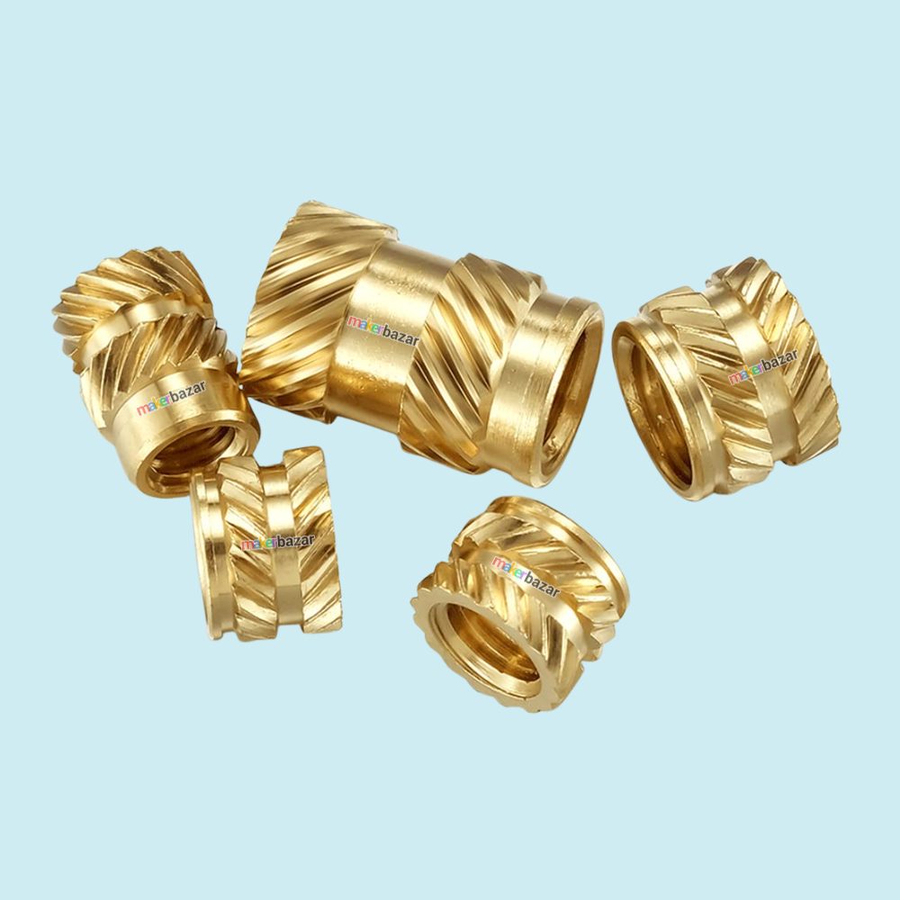 3D Printing Brass Threaded Slant Knurled Inserts