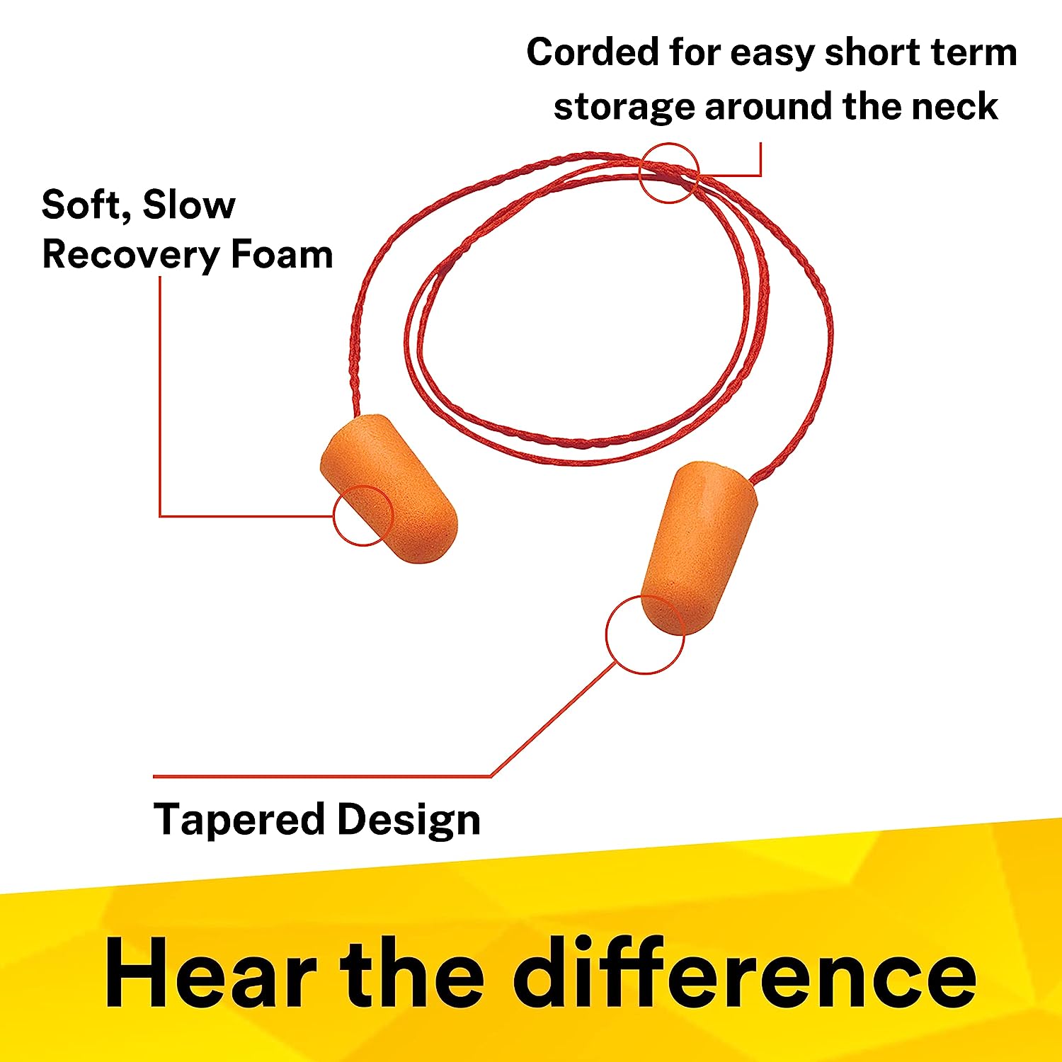 3M: 1110 Corded Foam Ear Plugs