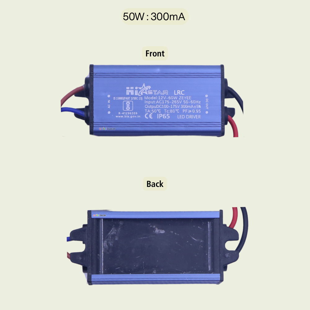 Light Driver Module 50W LED Driver – 1500mA (24–40V), 300mA (100–175V), 750mA (50–75V ...