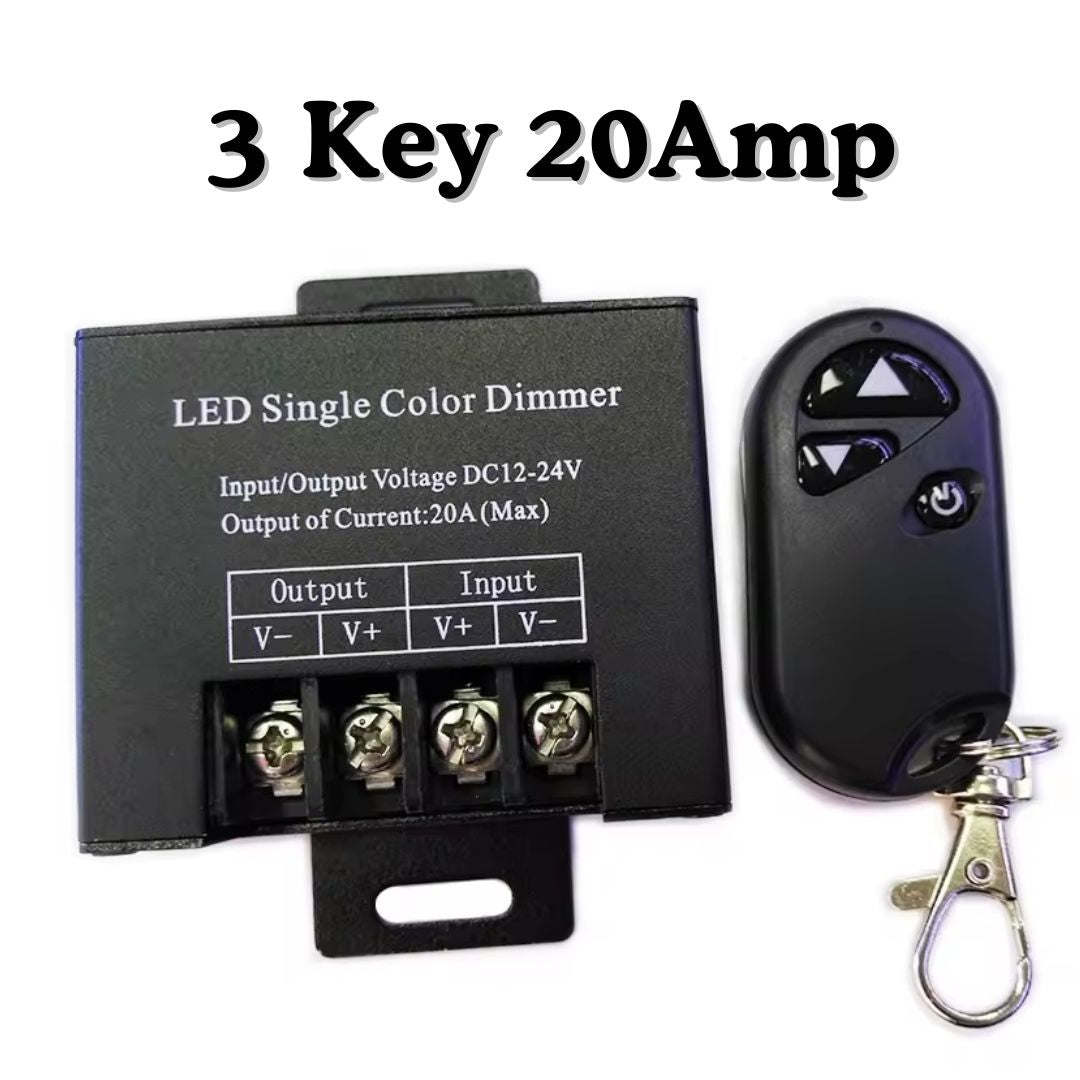 DC12-24V Single-Color LED Dimmer With RF Wireless Remote Control