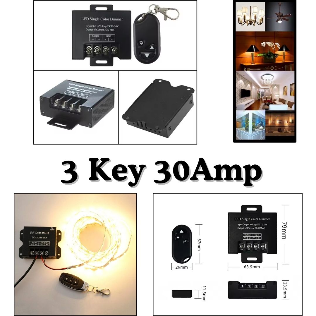 Single-Color LED Dimmer With RF Wireless Remote Control