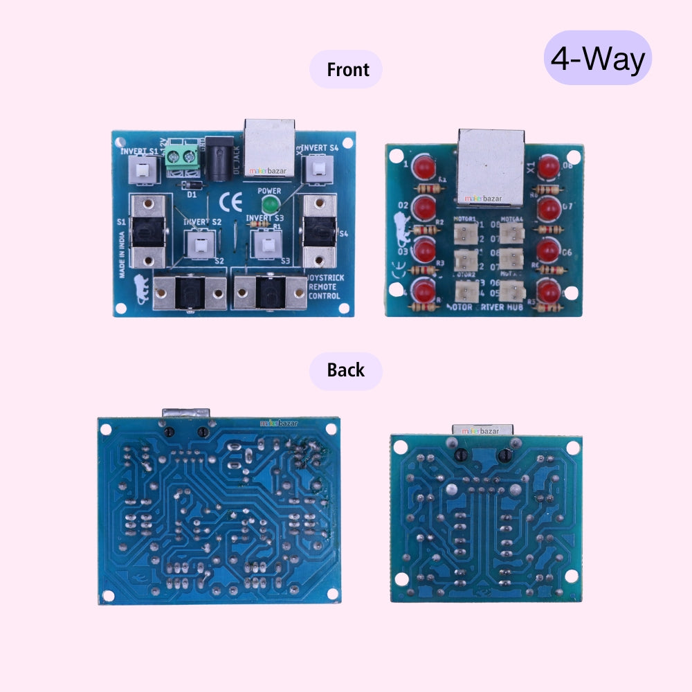RC Joystick Module With Motor Driver Hub [Combo]