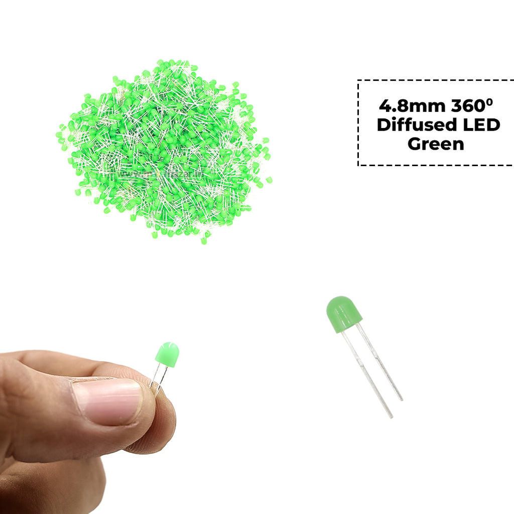 4.8mm 360 Degree Diffused Pink LEDs | Pack of 100