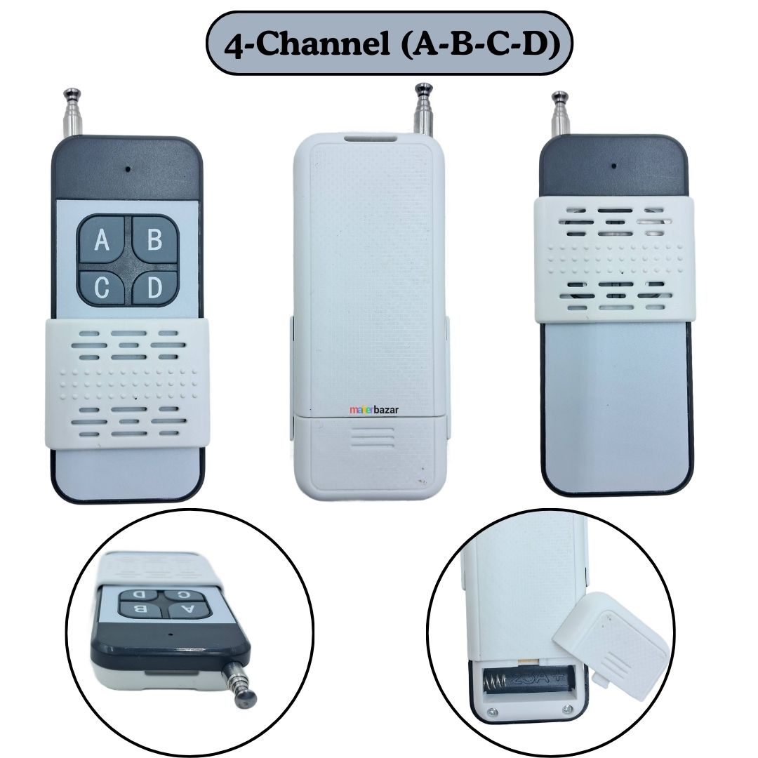 433Mhz 4-Channel RF Transmitter Remote Module